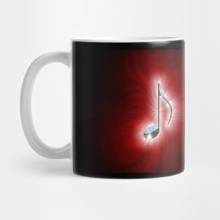 Radiating Music Red Mug